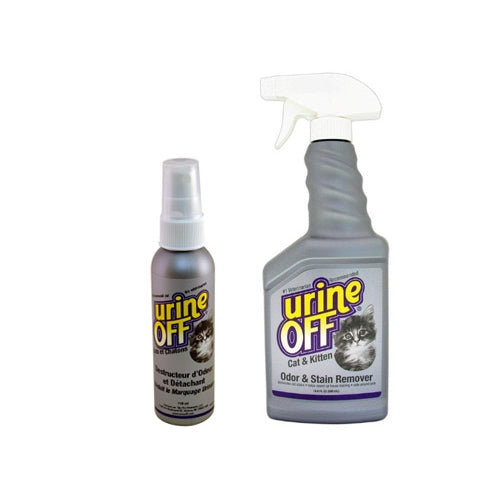 MATERIEL Urine Off Destructeur d'odeurs urine Chats et chatons - Spray de  118 ml