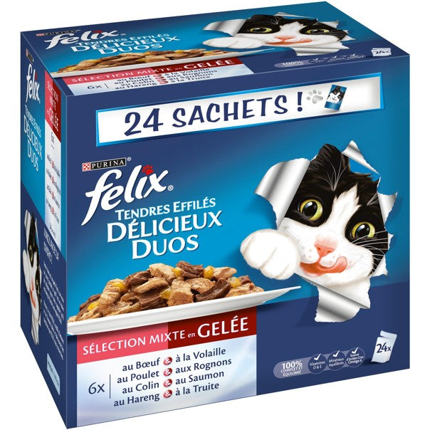 Pâtée pour chat Felix : un sachet plus petit et… plus cher