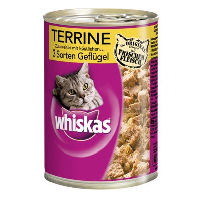 Nourriture humide pour chats adultes WHISKASMD pâté – repas au