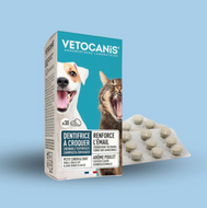 Dentifrice à croquer pour chat et petit chien Vetocanis