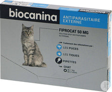 Pipettes Fiprocat Antiparasitaire pour chat de Biocanina